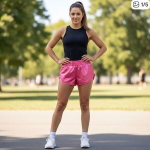 Lorna Jane Pink Women's Running Shorts Med